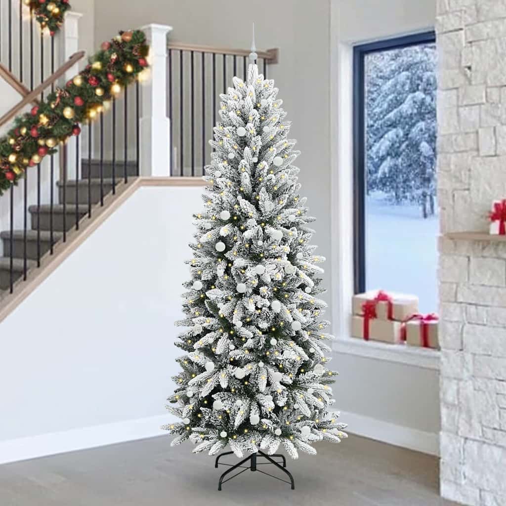 Sapin De Noël Artificiel Lumineux En Cône - 300 Cm De Haut, 310 LED Blanc Froid, 8 Effets Lumineux, Avec étoile