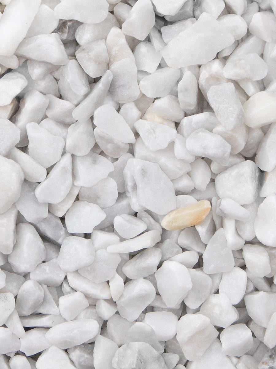 Marmolina / Grava Blanca Intenso 9 - 12mm Bolsa de 20KG 20kg bag - 2