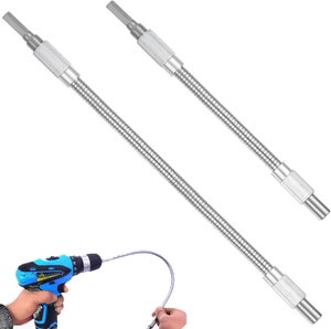 Lot De 2 Extensions Flexibles Pour Perceuse – Longueurs 200 Mm Et 300 Mm, 1/4 Pouce