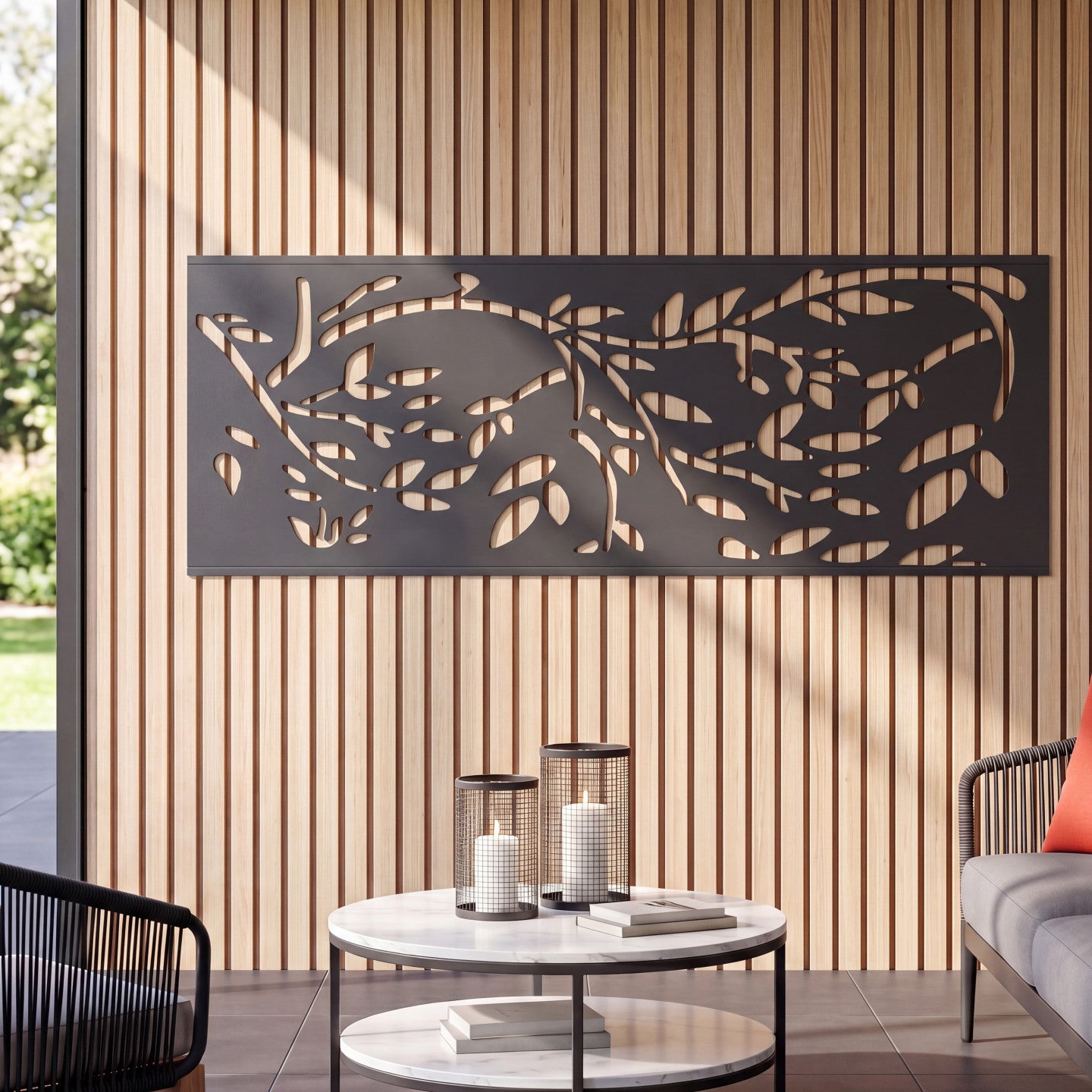 Panneau décoratif universel 150 x 50 CM LIS gris - 5