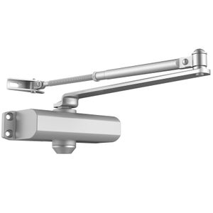 VEVOR Ferme-porte automatique, capacité de charge 85 kg, ferme porte à tampon hydraulique taille réglable usage commercial résidentiel corps argenté