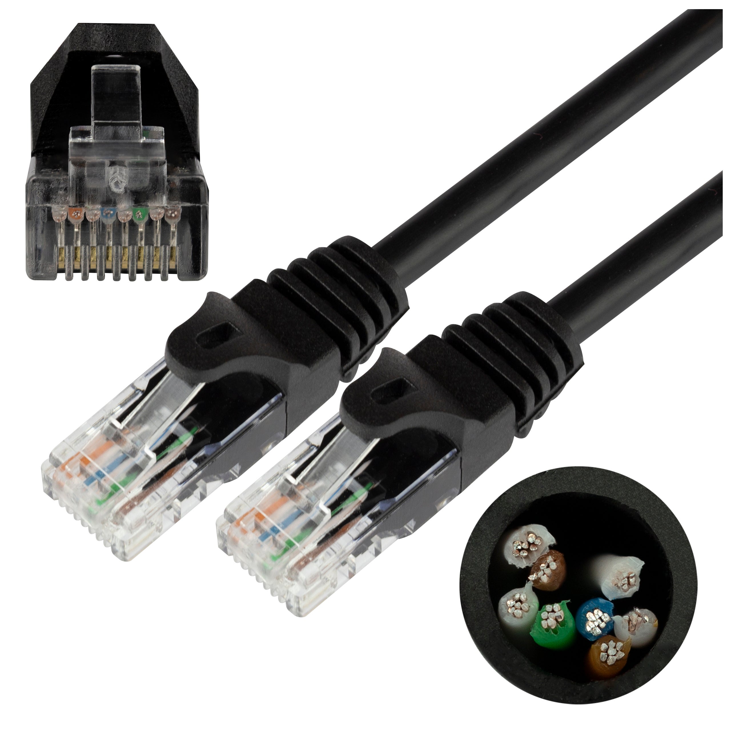 Zdjęcia - Kabel krosowy NEKU NEKU Kabel Patchcord UTP 5E sieciowy czarny 2m