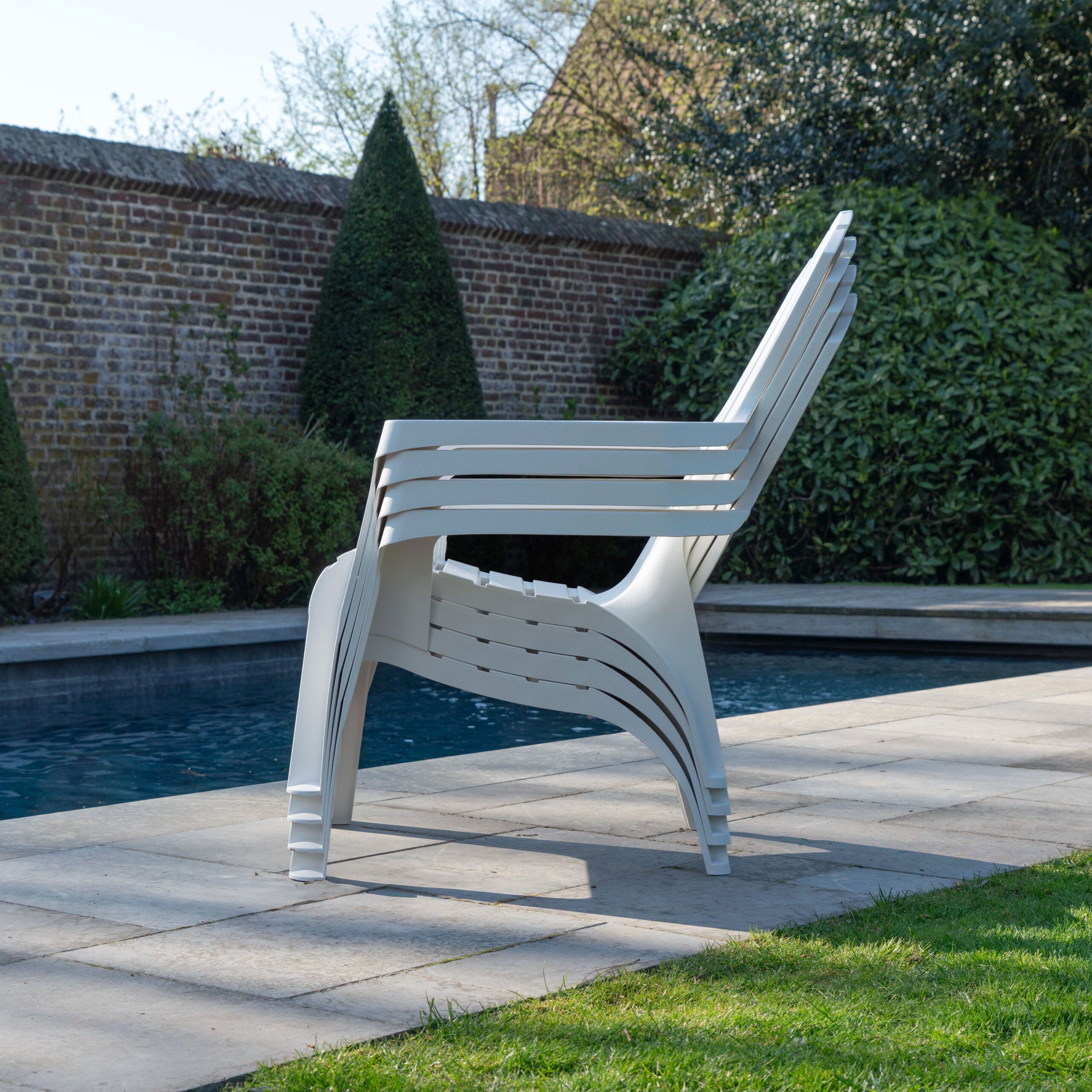 Fauteuil Adirondack Blanc - 4