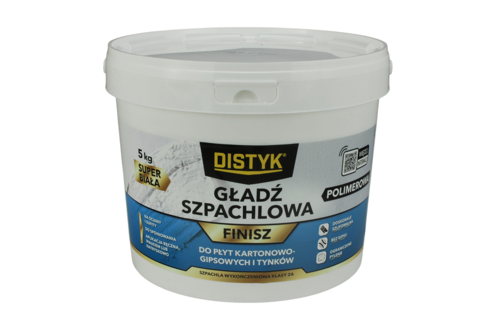Gotowa masa szpachlowa wykończeniowa FINISH do gładzi i spoin 5kg DISTYK