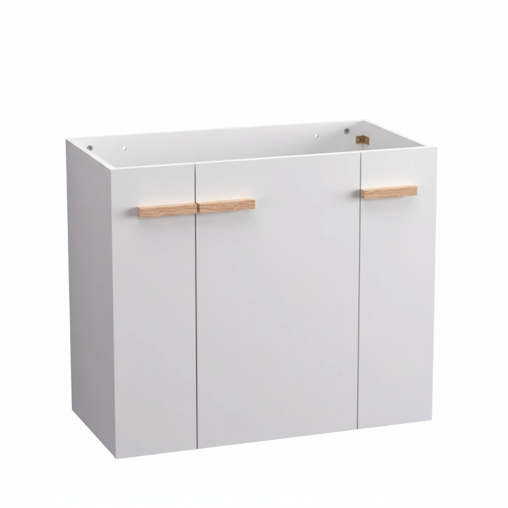 Szafka pod umywalkę L-WOOD 79 cm biały połysk