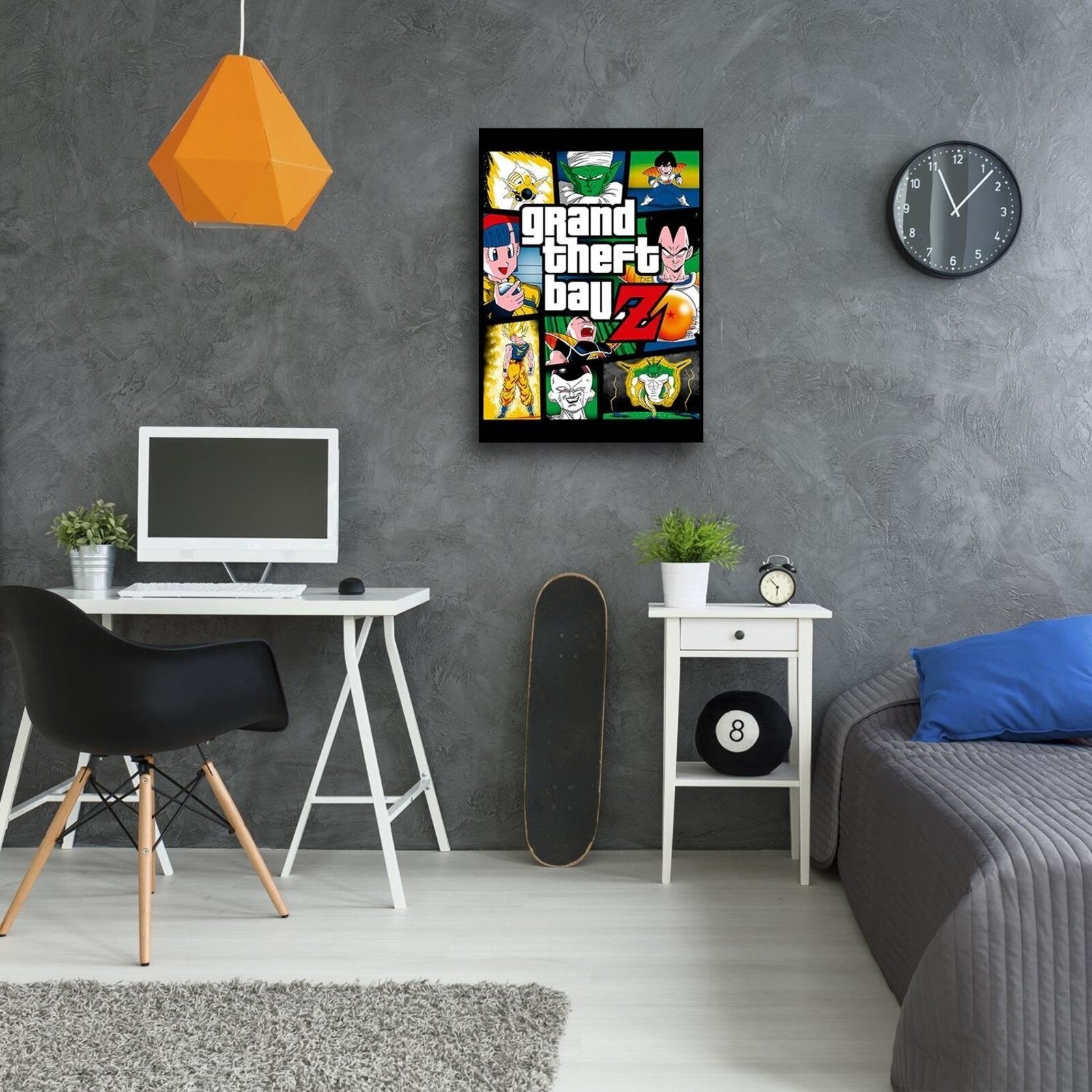 Tableau Dragon Ball Grand Theft Ball Z style GTA - 40 x 60 cm - 3