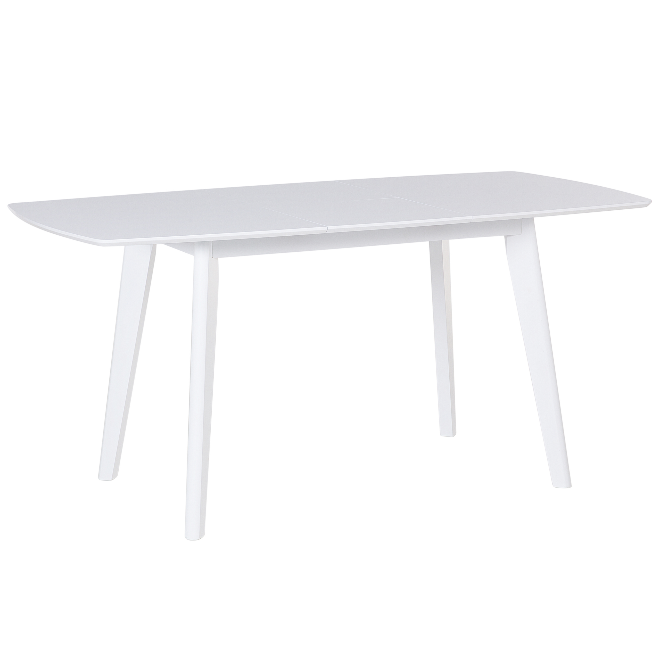Beliani Mesa De Comedor Extensible Sanford 120/160 Cm 80 Cm Blanco , Leroy Merlin