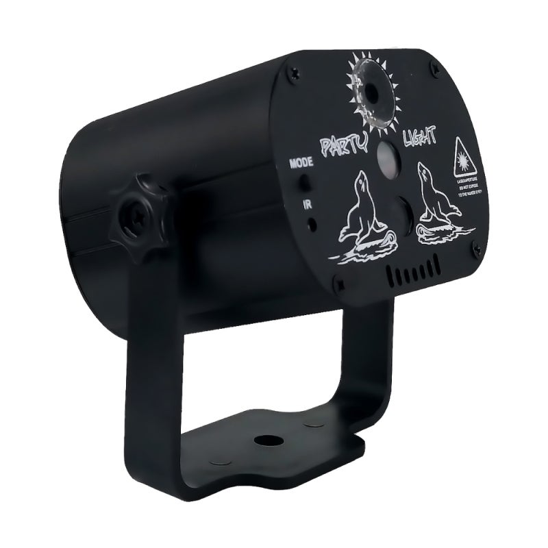 Mini projektor laserowy LED USB, 60 kolorowych wzorów oświetlenia DJ Disco, na wesele/urodziny, światła imprezowe