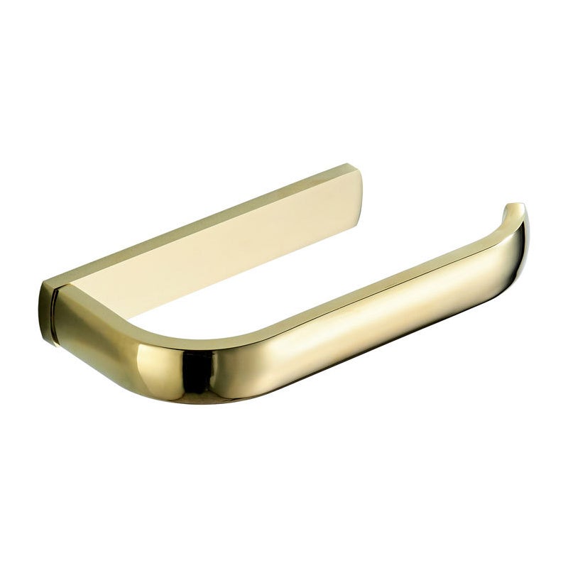 Uchwyt ścienny na papier toaletowy, odpowiedni do łazienki, kuchni, biura itp., 195 x 88 x 26 mm (złoty)