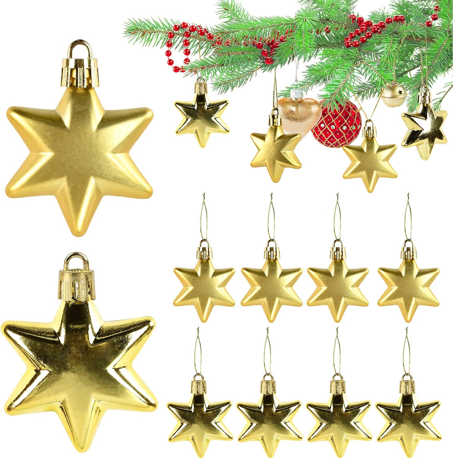 Ensemble De 35 Boules De Noël, Décorations Pour Sapin De Noël, Pour