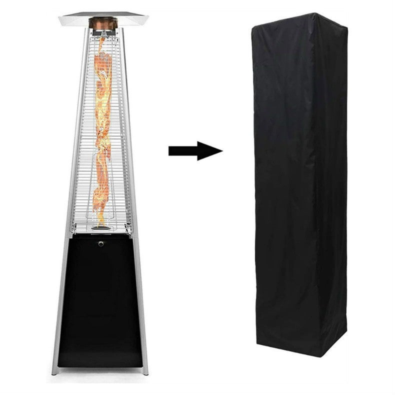 Kwadratowy pokrowiec ochronny z zamkiem błyskawicznym na grzejnik tarasowy Pyramid Torch (221 x 53 x 61 cm)