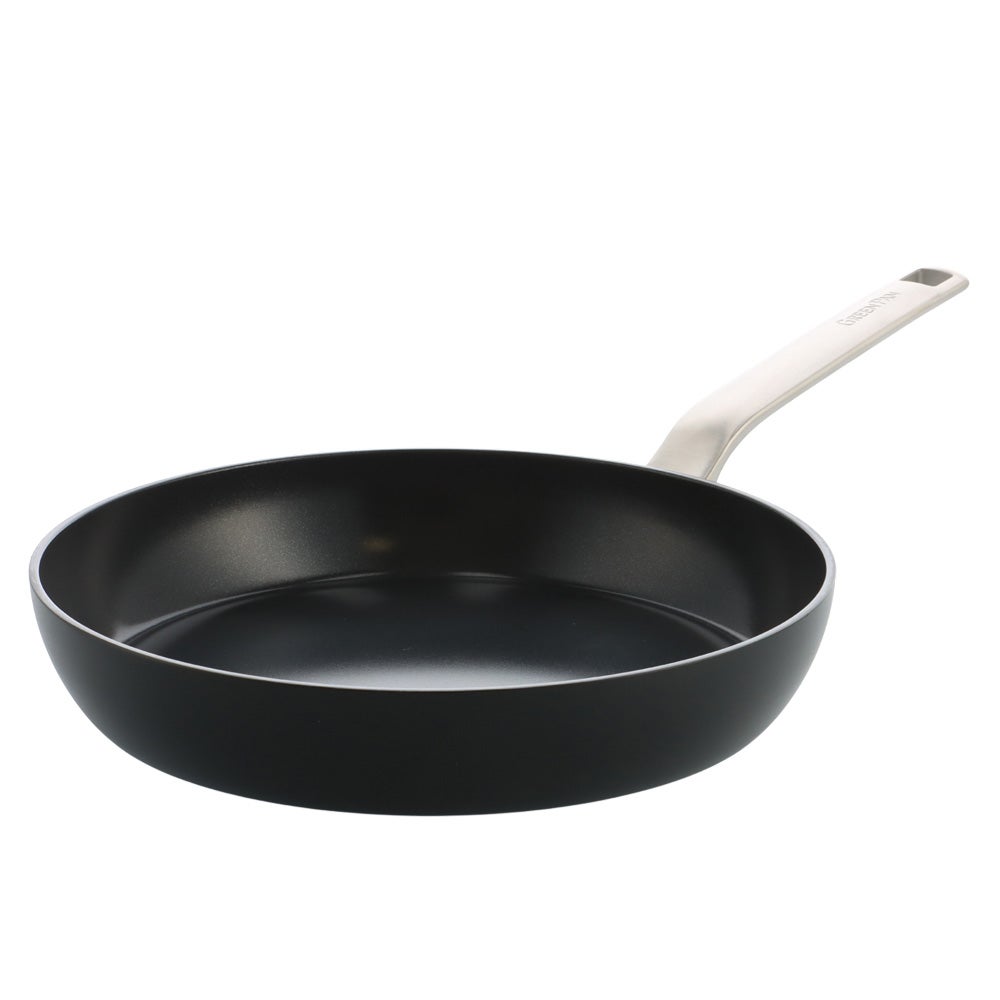 Poêle En Fonte AirIron 28 Cm – Antiadhésive Céramique, Tous Feux Dont Induction, Noire