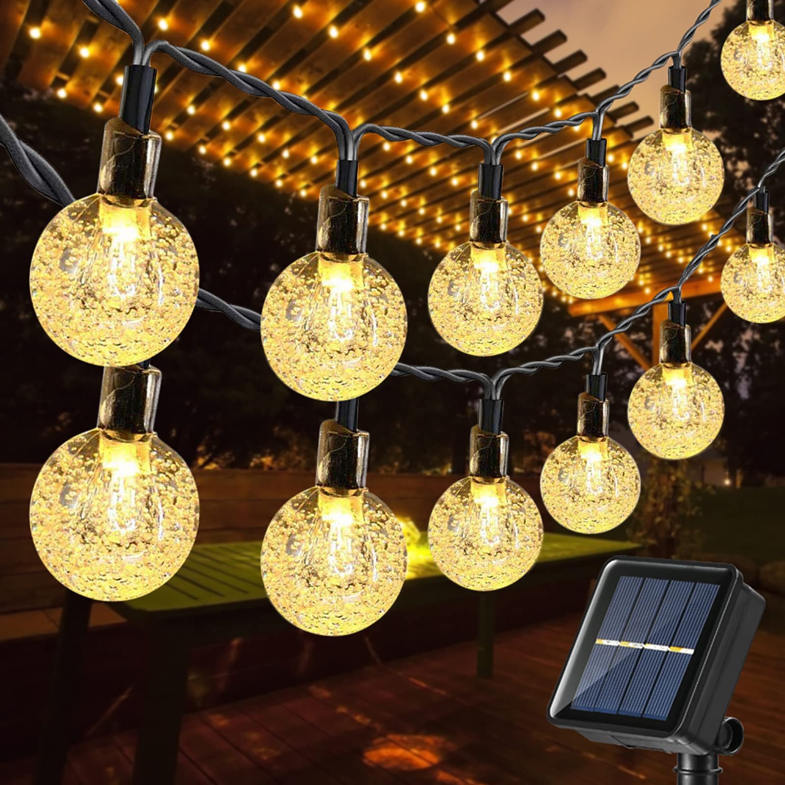 Guirlande Lumineuse Solaire Multicolore Pour Jardin Ou Sapin - Cuivre - Neuf