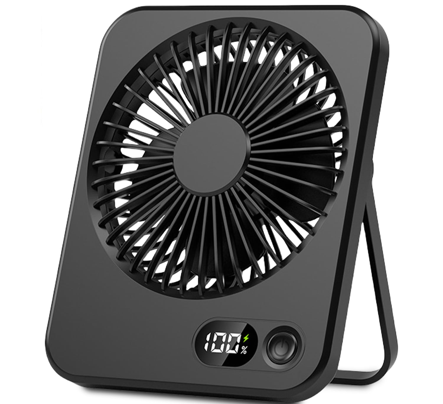 Mini Ventilatore USB Da Scrivania Con Base Regolabile – Silenzioso E Potente – Colore Nero