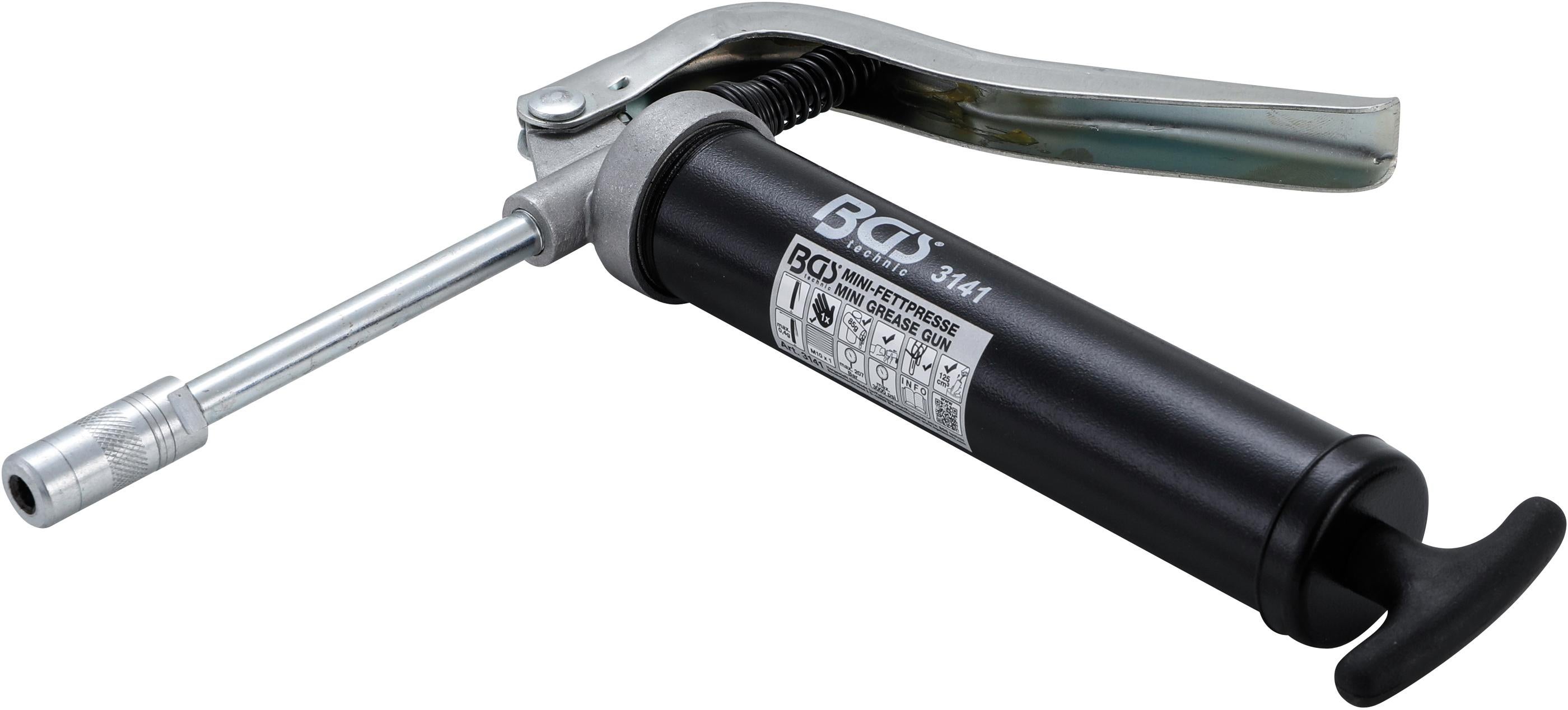 Mini Pistolet à Graisse Air Comprimé BGS - 85 Cm³ - 3 Buses Incluses