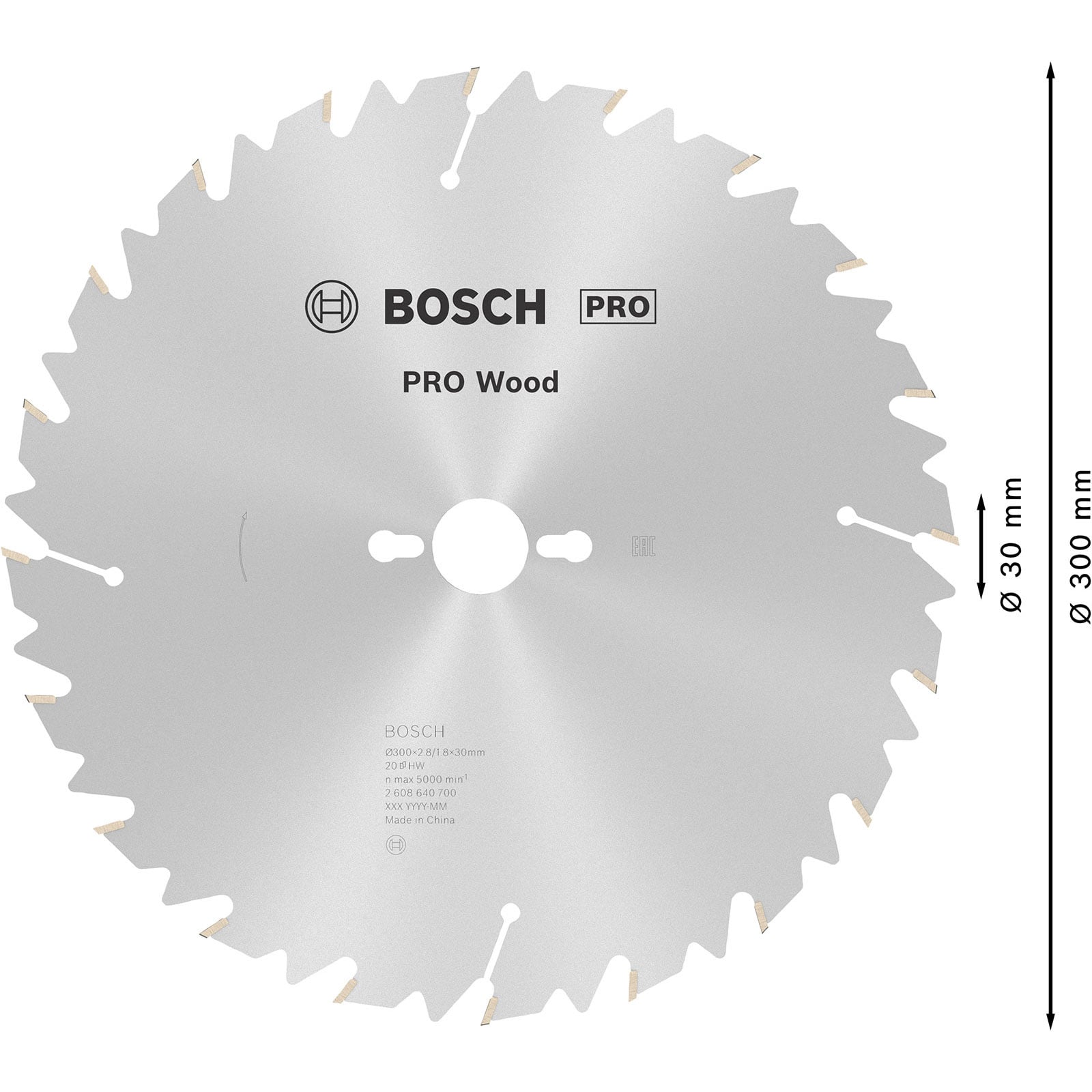 Tarcza do piły tarczowej Bosch Construct Wood 300 mm 20 zębów węglik - 4
