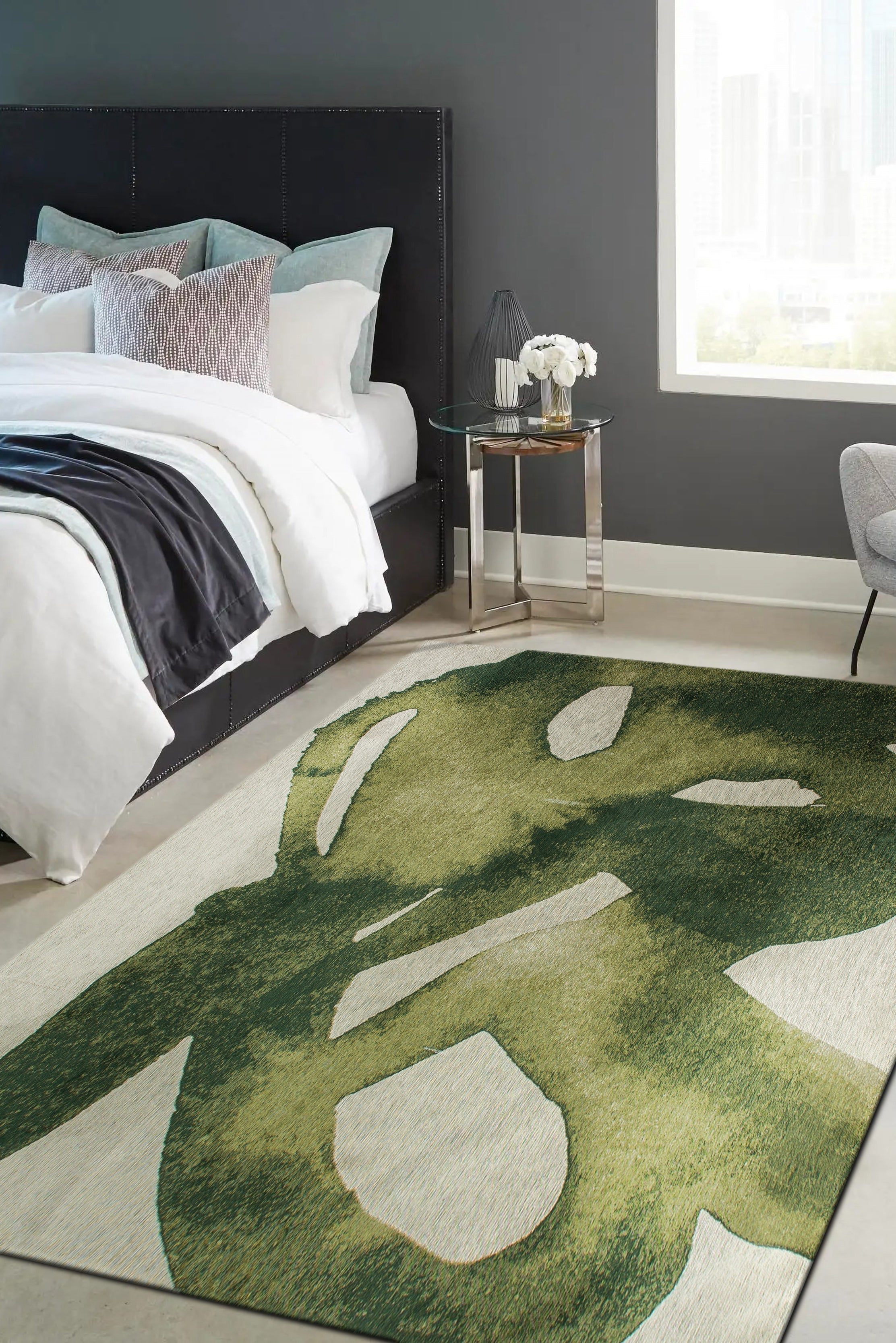 Tapis de salon moderne tissé plat YOYO 80x150 cm - 2