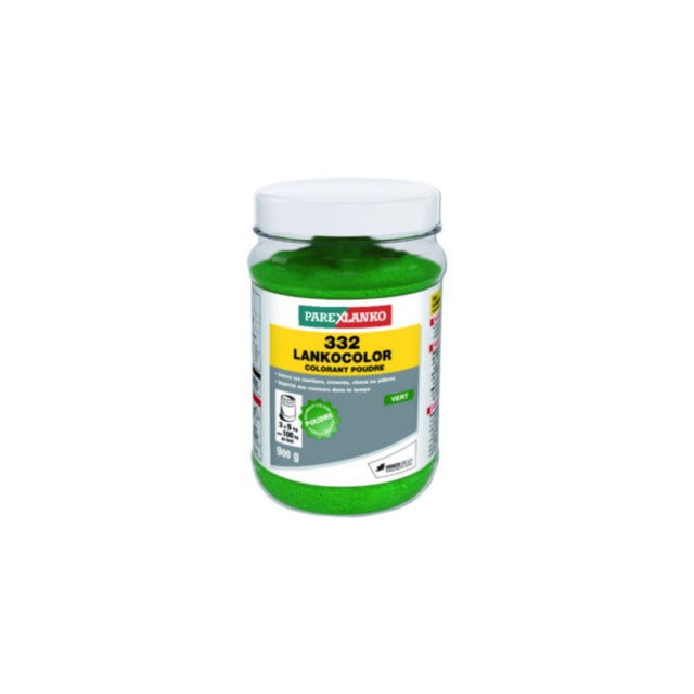 Colorant en poudre 332 LANKOCOLOR PAREXLANKO - mortiers, ciments, plâtres - vert - 900 g