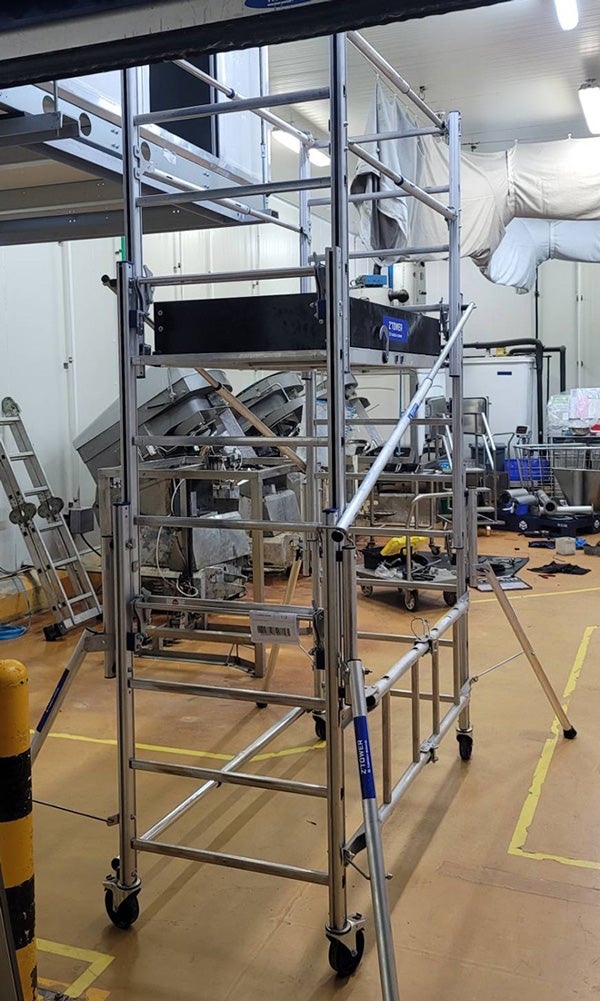 TUBESCA ECHAF - Échafaudage Roulant Aluminium Pliant Télescopique Z'Tower - Hauteur max 2,80m - L 1,87 x l 0,85 m - 6