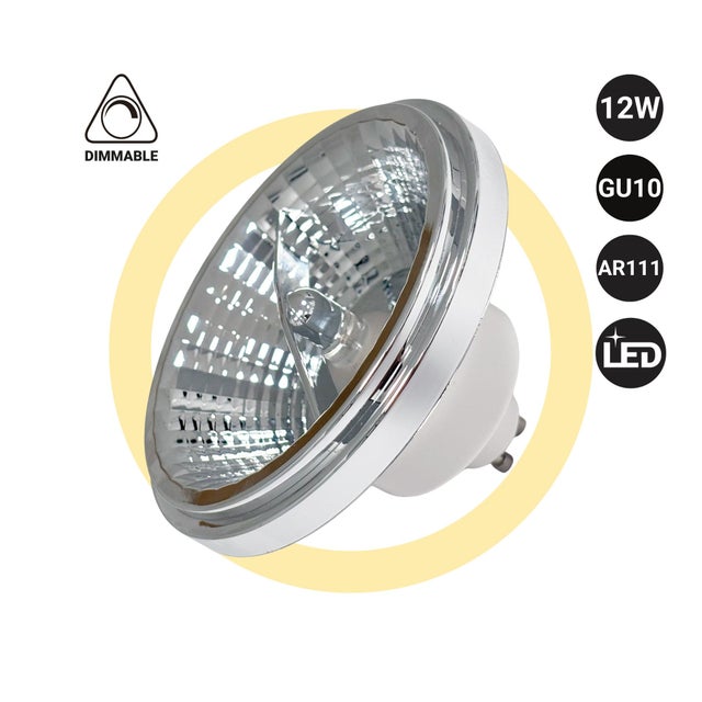 Lot De 5 Spots LED AR111 GU10 10W - Blanc Neutre 4000K, Angle 20°, 850 Lumens (neufs)