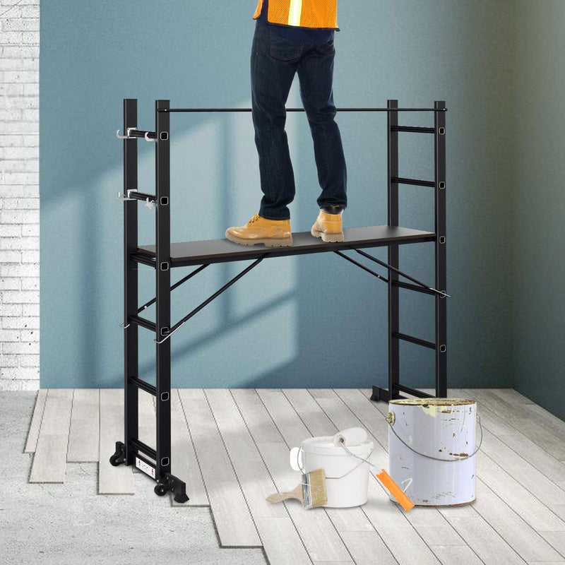 Echafaudage de jardin pour tailler sa haie ou couper des branches,noir - 9