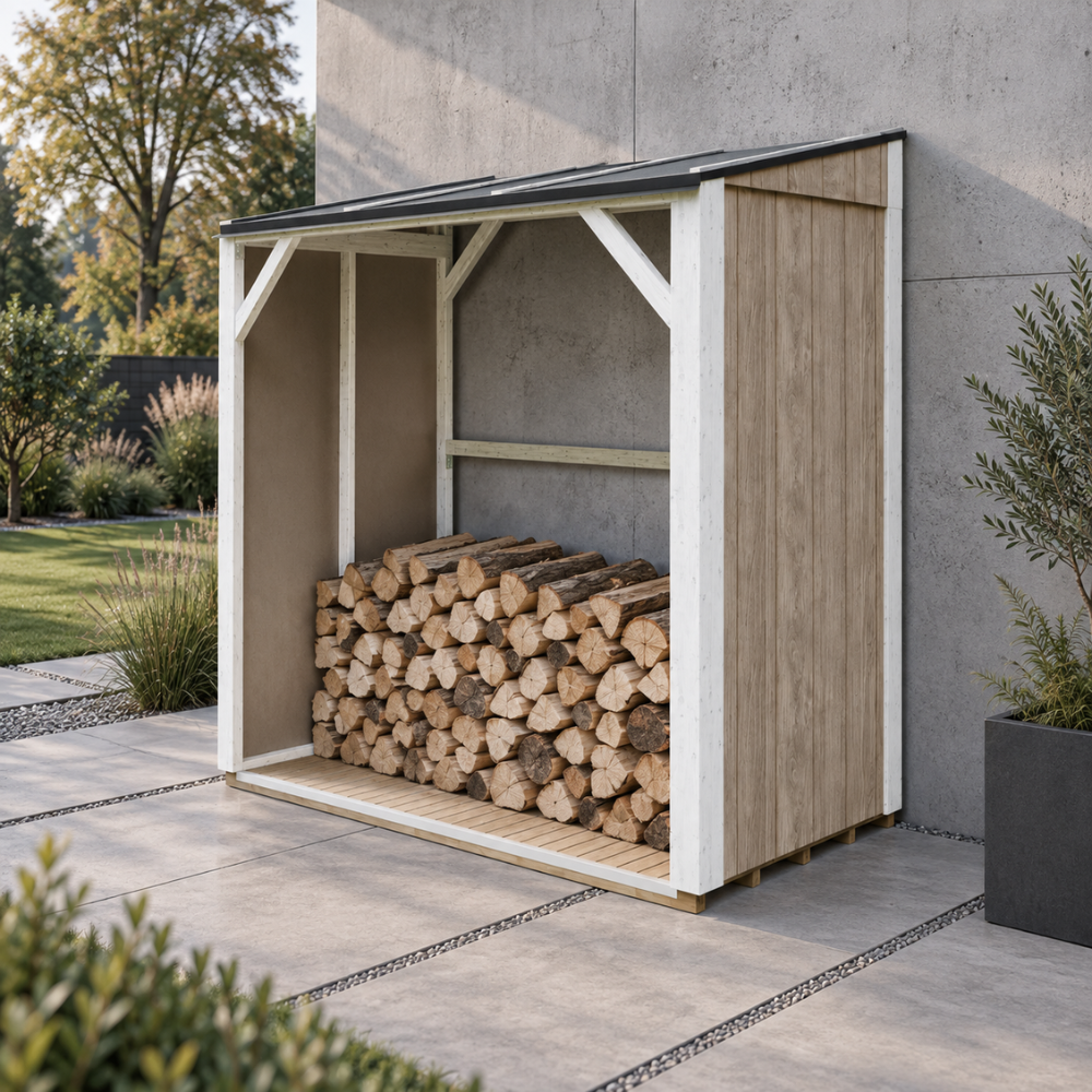 Magazie pentru lemne de foc - 220x120xH220 cm / 2,54 m²