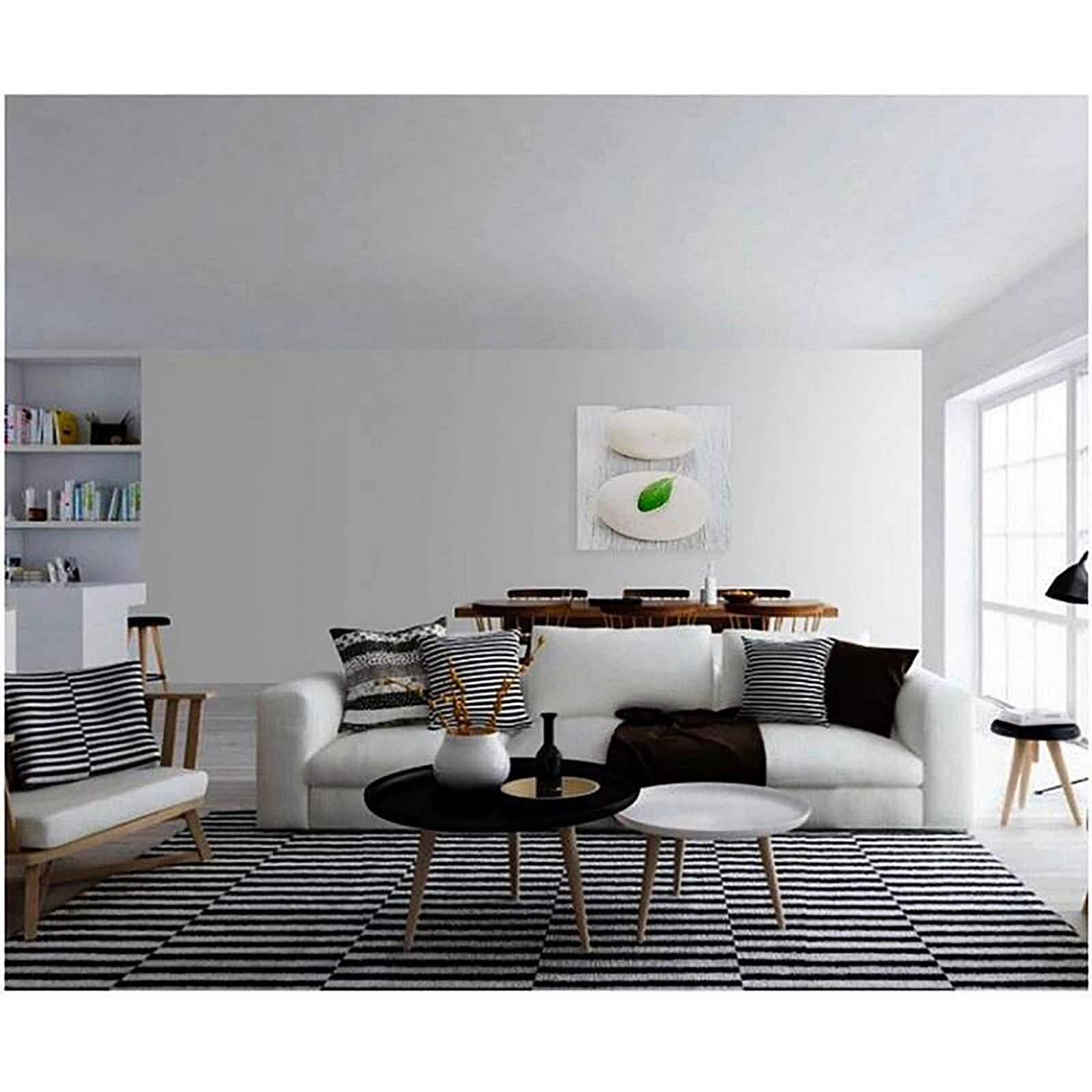 Tableau bois zen pierre 3 - 100 x 100 cm - 2