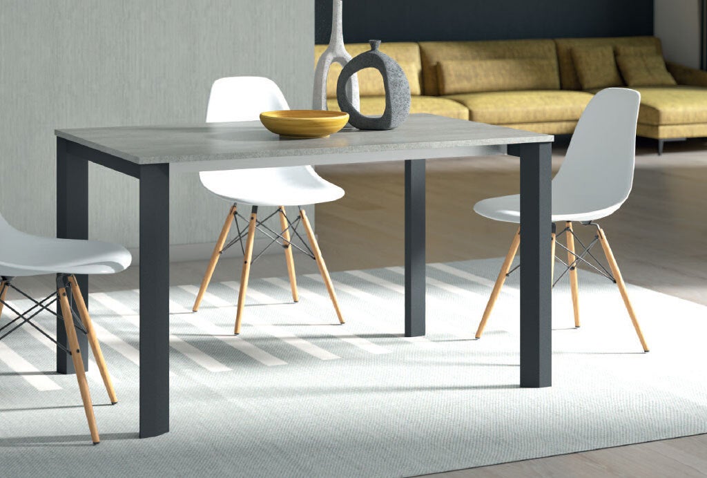 Saturno - Table 130 x 80 extensible jusqu'à 210 cm - structure en ...