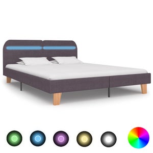 Letto Imbottito, Letto Matrimoniale USB Tipo C, Funzione Di Ricarica APP-Control LED, 180 × 200 Cm, Rete A Doghe In Legno, Materiale Di Lino Beige (senza Materasso) : Amazon.it: Casa E Cucina