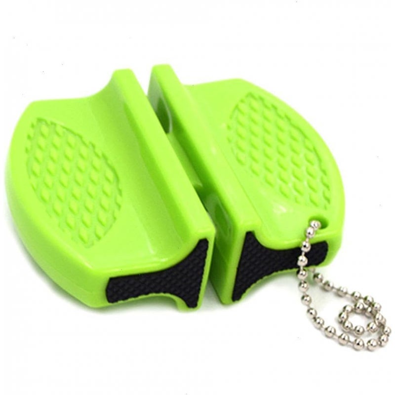 Ostrzałka do noży - Gadżety kuchenne - Stal wolframowa - 1 sztuka - 7,4*5,8 cm - Zielona - Wielokrotnego użytku