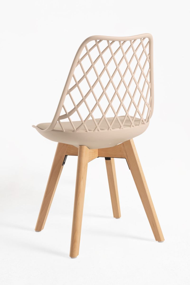 Regalos Miguel - Packs Sillas Comedor - Pack 4 Sillas Mima - Beige Tapioca - 6