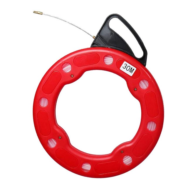 Puxador de fios para eletricista,puxador de fios de fibra de vidro,4 mm,30 m