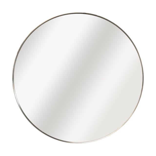 Lustro okrągłe metalowe złote Glam INSPIRE śr. 31 cm