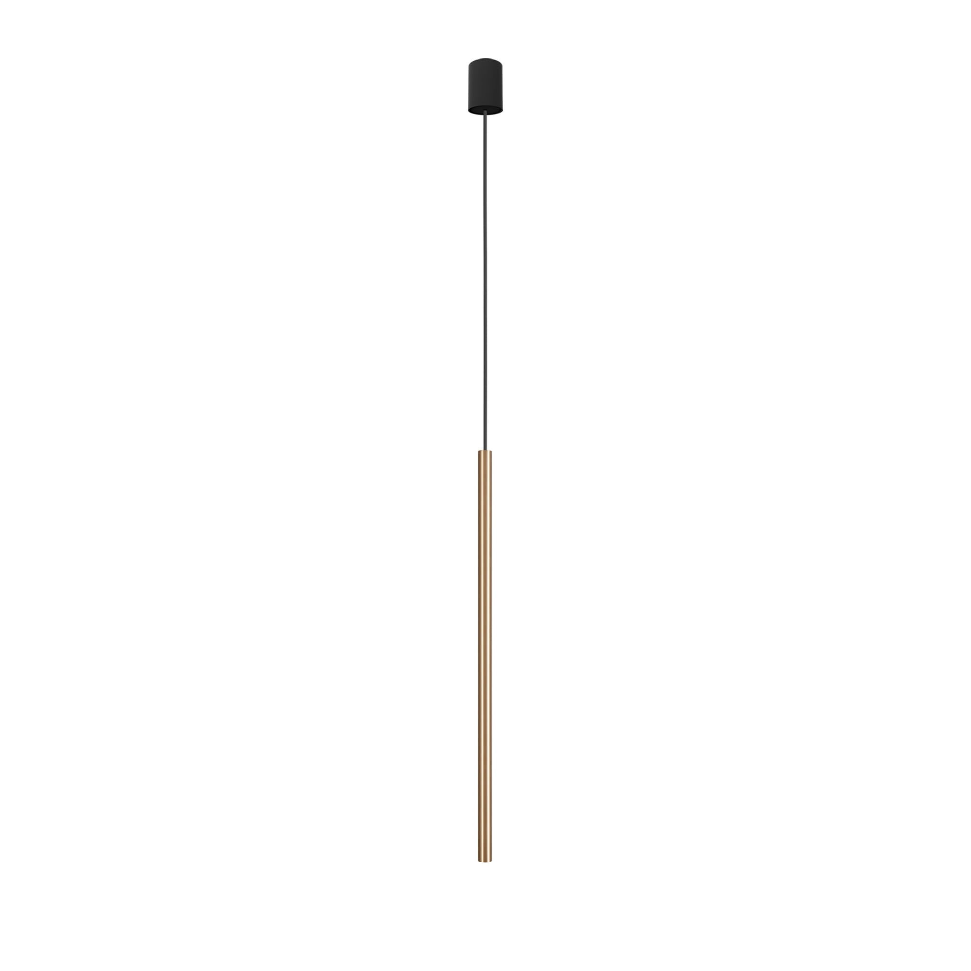 Lampa wisząca Laser mosiądz-czarna 1xG9x10W tuba wym: 205 x 5,5 x 5,5 cm mosiądz Nowodvorski Lighting