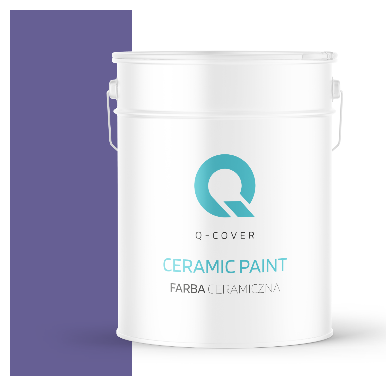 Farba Ceramiczna Do Ścian i Sufitów Q-Cover Fioletowy ciemny H2613 Głęboki Mat 10L