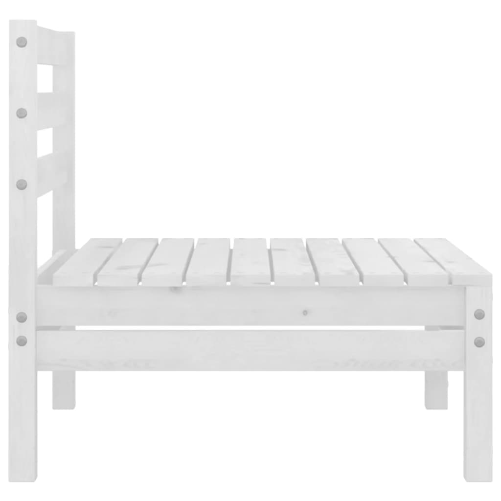 Salon bas de jardin en Bois Blanc 5 personnes - 8