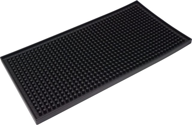 Tapis De Bar 2 Pièces 30x15 Cm + 2 Sous-Verres - Set Anti-Déversement PVC Caoutchouc Pour Comptoir, Cuisine, Restaurant