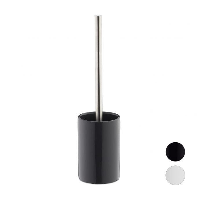 Relaxdays Scopino Bagno WC, Portascopino da Parete, Spazzola con Contenitore, Acciaio e Plastica, Set da Toilette, Nero, 36,5 x 9 x 11 cm Relaxdays Scopino Bagno WC, Portascopino da Parete, Spazzola con Contenitore, Acciaio e Plastica, Set da Toilette, Nero, 36,5 x 9 x 11 cm