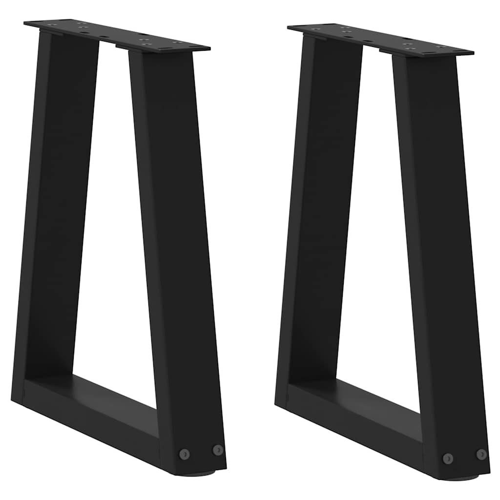 Nogi do stolika kawowego w kształcie litery V 2 szt. Czarne 38x(42-43,3) cm Stalowe vidaXL