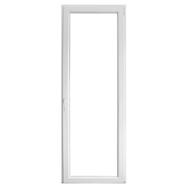 Finestra In PVC Bianco 80x65 Cm Apertura Sinistra Girevole - Vetro Camera 4+24+4 Mm, Profilo 4 Camere, Uw 1.1 W/m2K