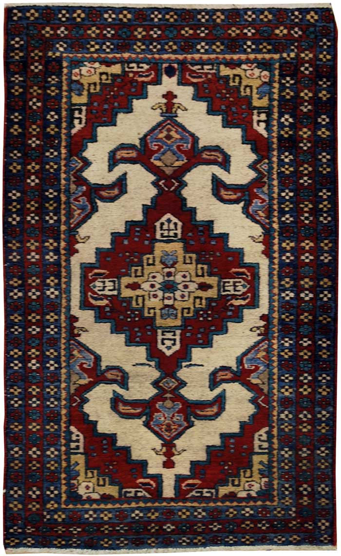 Alfombra oriental original hecha a mano, medida: 115x68 cm con certificado de autenticidad
