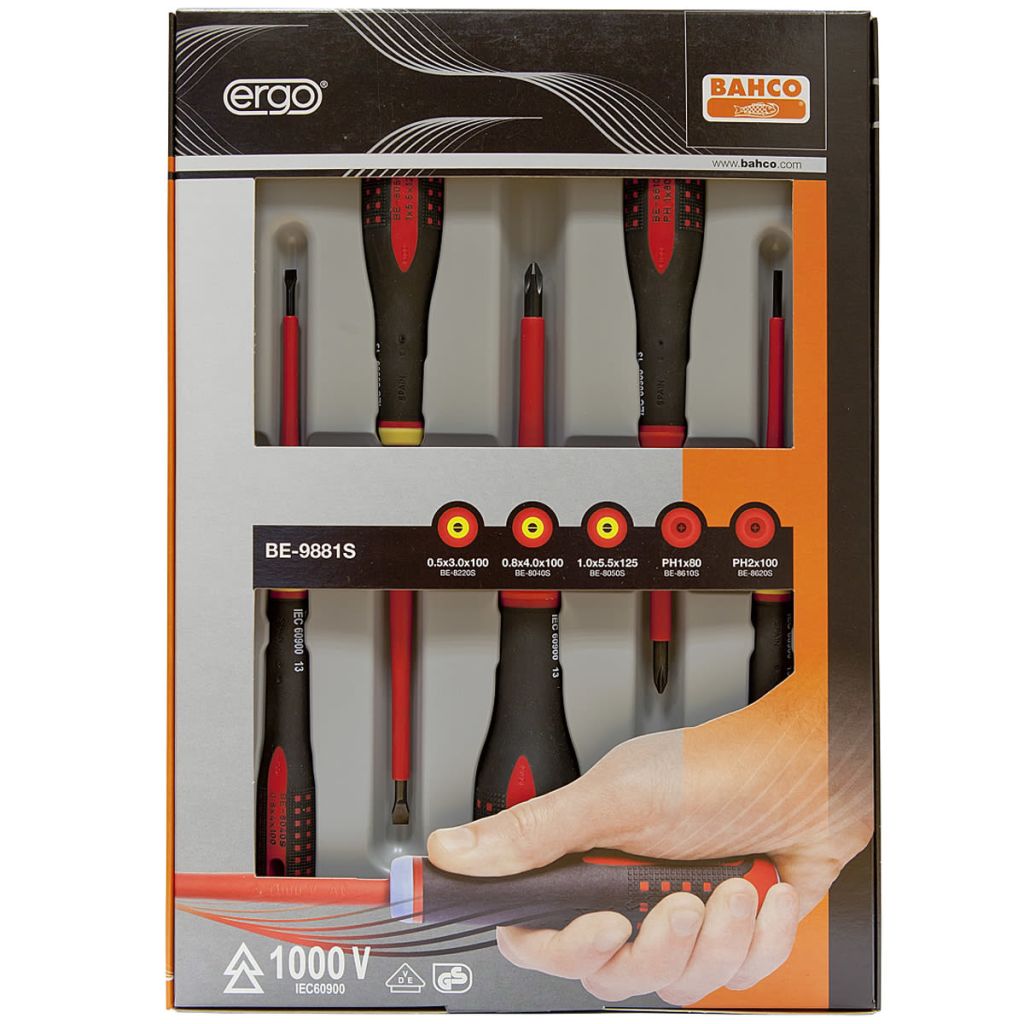 Jeu de 5 tournevis isolés PL/PH BAHCO - 5