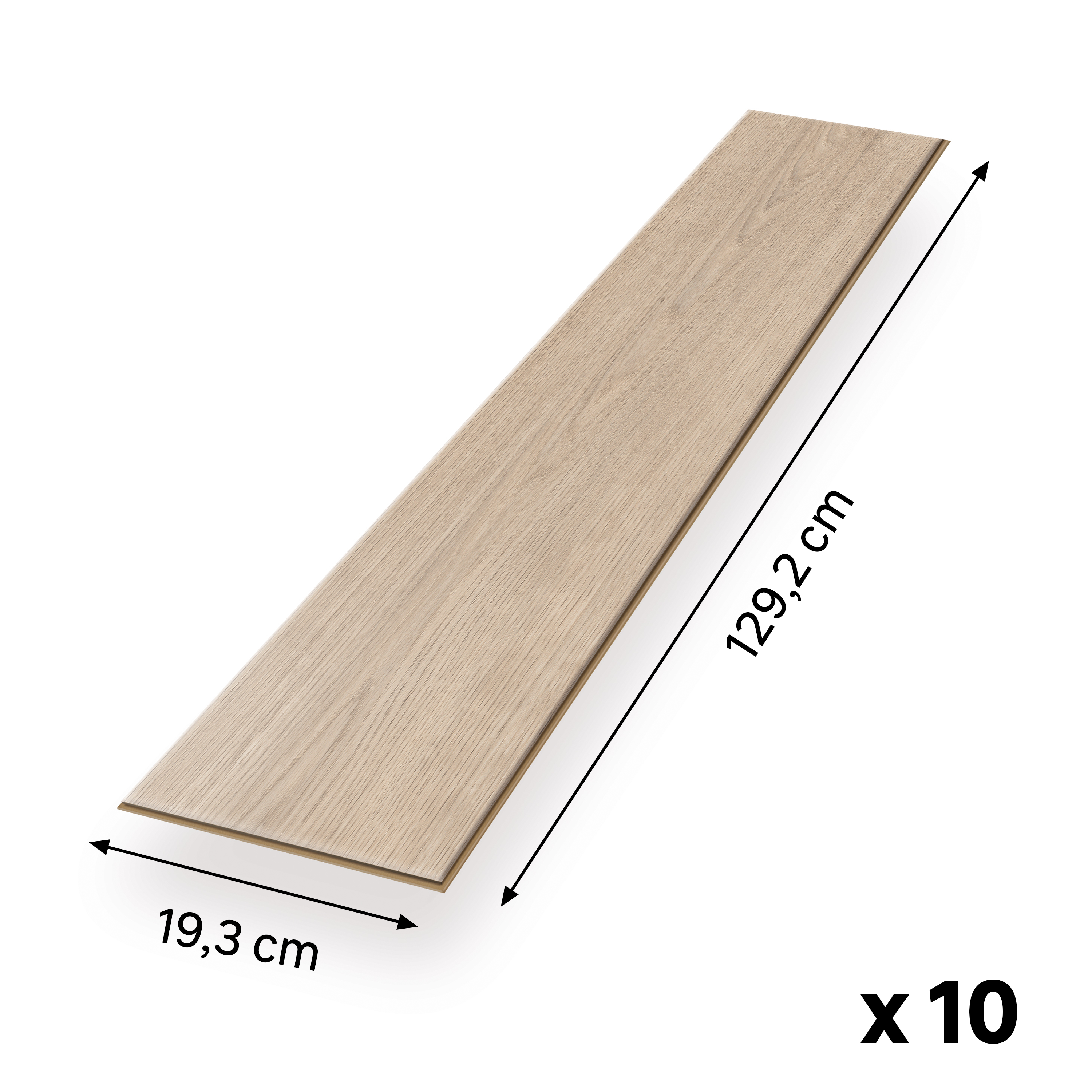 EGGER Sol stratifié NatureSense EL1031 Chêne Berdal clair 1292 x 193 x 7mm - 2