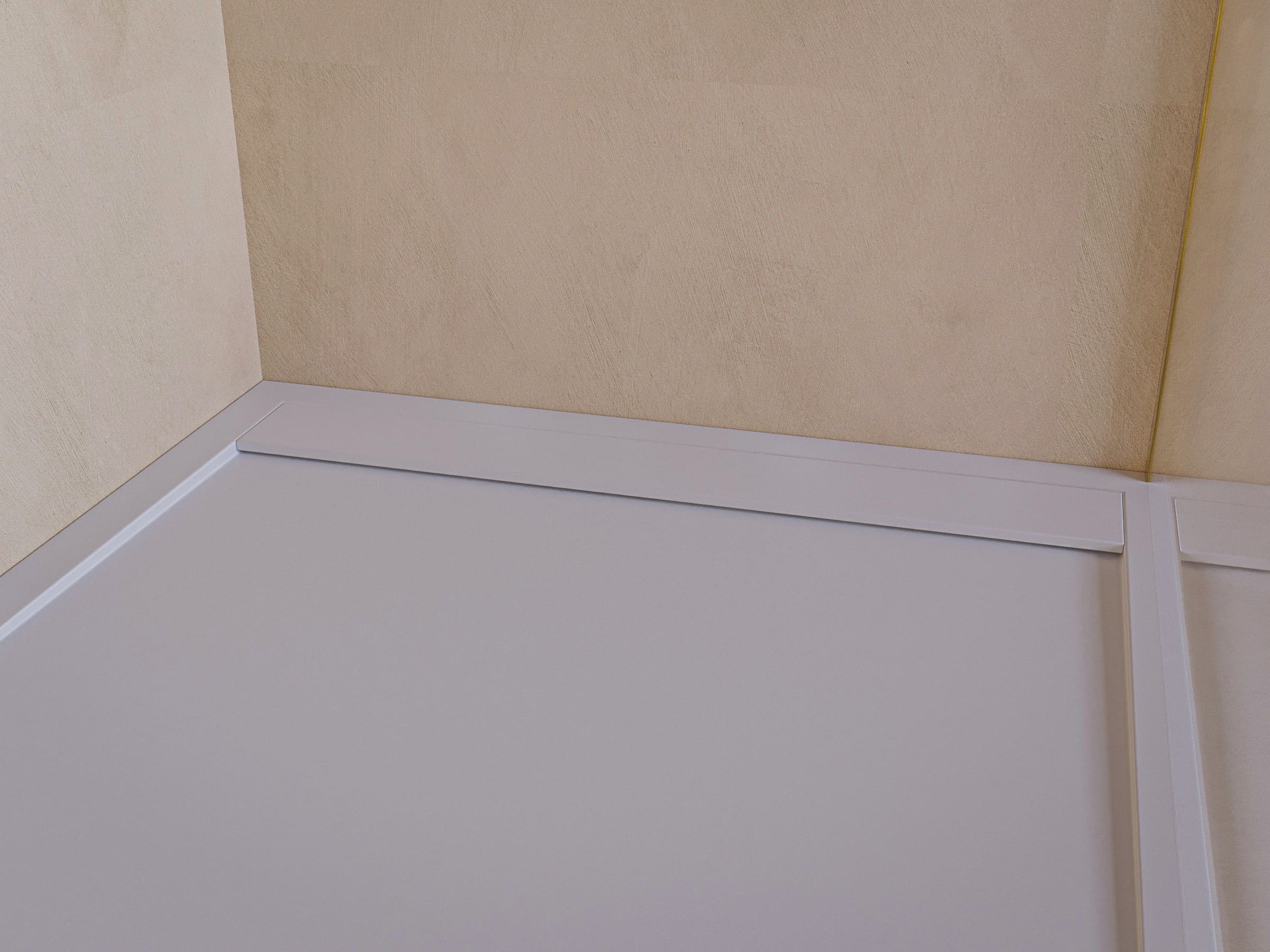 SOULHOME Receveur de Douche -Résine -Gel Coat -Texture Lisse/Pierre -Antidérapant -Couleur Blanc 170x80 Extra plat 3Cm Conception Minimaliste - 5
