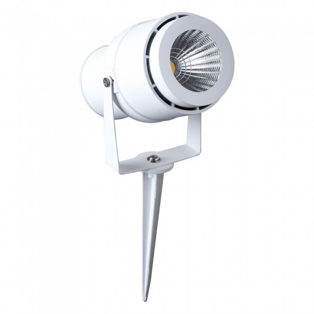 Reflektor ogrodowy LED 12W z kołkiem Biały kolor Zielone światło IP65