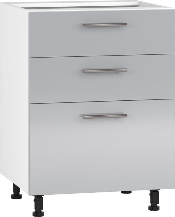 Szafka kuchenna stojąca 60 VENTO D3S-60/82 szary połysk
