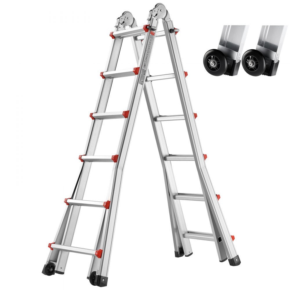 Essenza Escalera Telescópica De Aluminio 6,25 M Capacidad 150 Kg Aluminio, Leroy Merlin