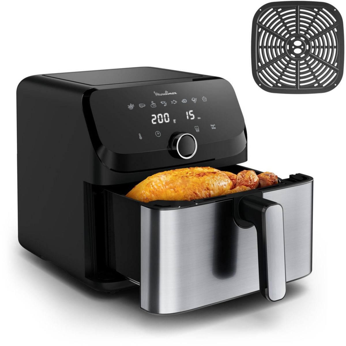Frytkownica bezolejowa Moulinex Easy Fry Mega pojemność XXL 7,5L 8 programów