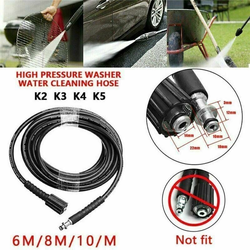 Convient pour Karcher K2 K3 K4 K5 6M / 8M / 10M tuyau de pulverisation de tuyau de nettoyage sous pression 8M - 4