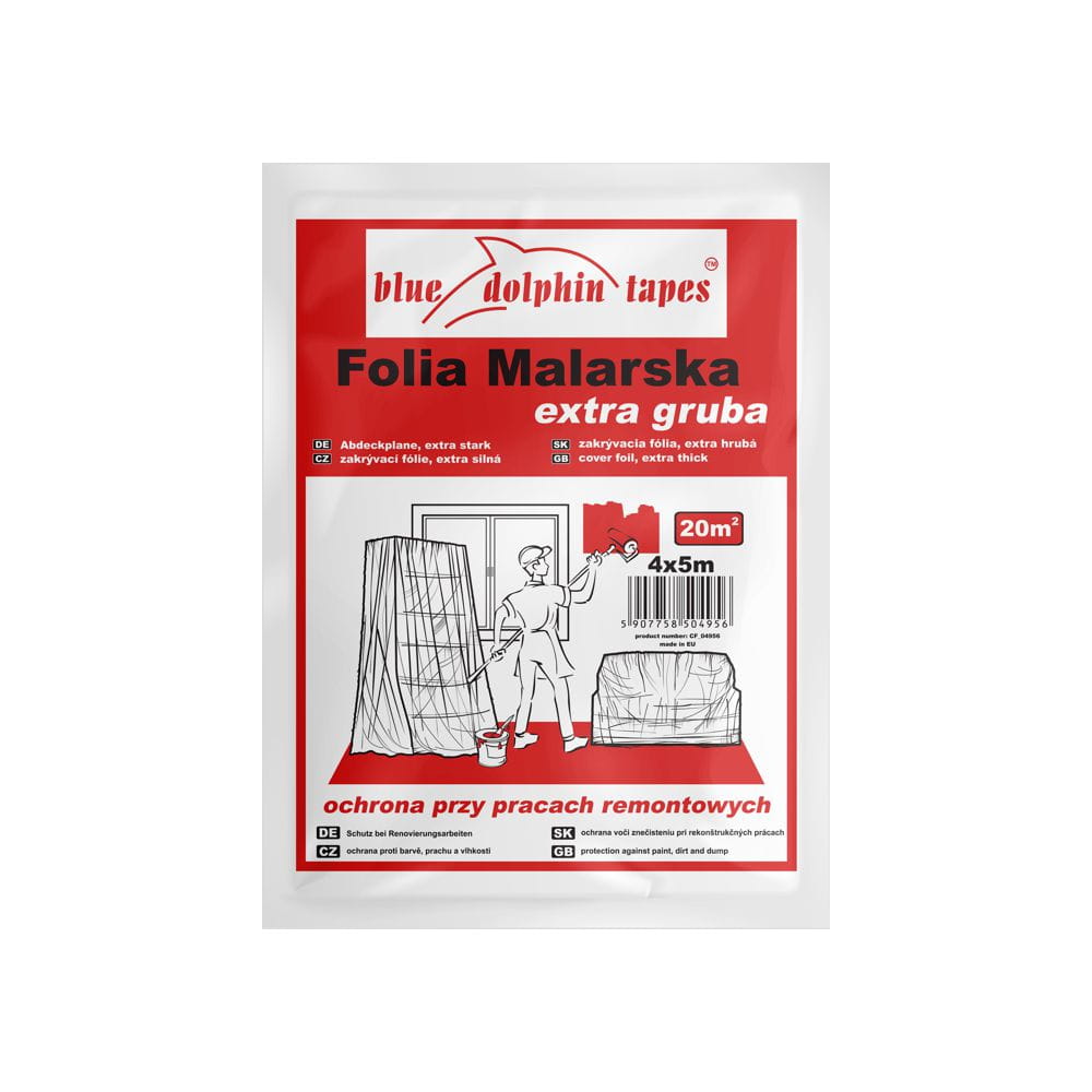 Folia malarska, Blue Dolphin, Extra gruba 4m x 5m